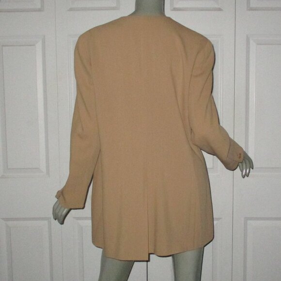 LOUIS FÉRAUD Tan/Camel Vintage Wool Lined Jacket - Picture 5 of 8